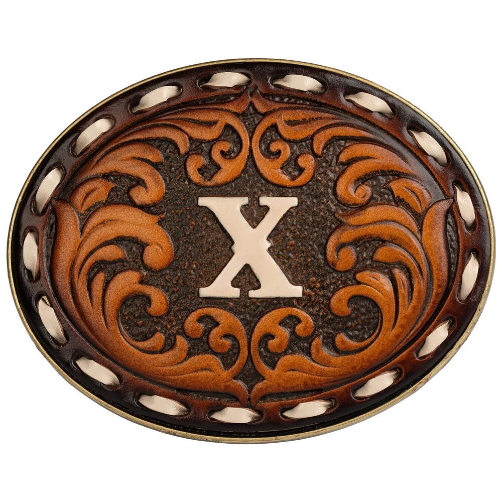 8276 Western Belt Buckle for Cowboy & Cowgirl - Handmade Leather Engraved